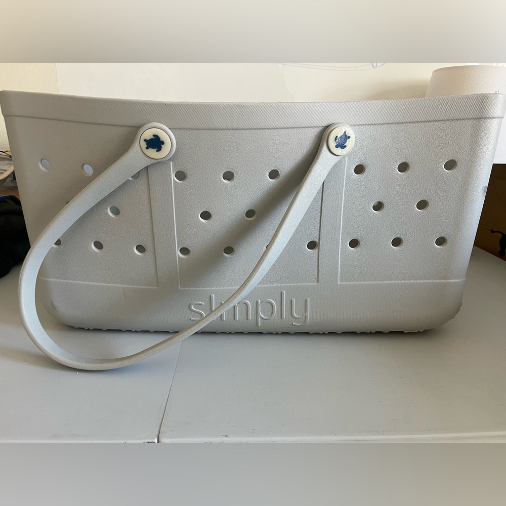 Simply Southern Large Utility Tote in Rare Color Cloud Grey